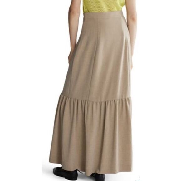 Rodebjer Khaki Flounce Maxi Skirt NWT Size Medium - Picture 2 of 9